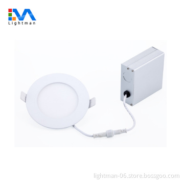 4 Inch 9W 5CCT ETL Certified Round LED Panel Light with Junction Box